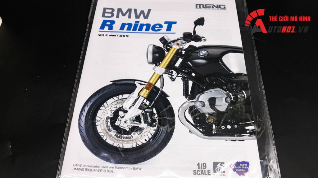 MÔ HÌNH KIT BMW R NINE T PHIÊN BẢN ĐÃ SƠN 1:9 MENG 5589D