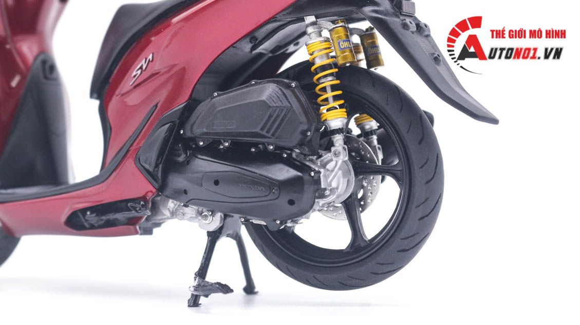 Mô hình xe Honda SH 2020 màu đỏ mậm tỉ lệ 1:12 Autono1 D250G
