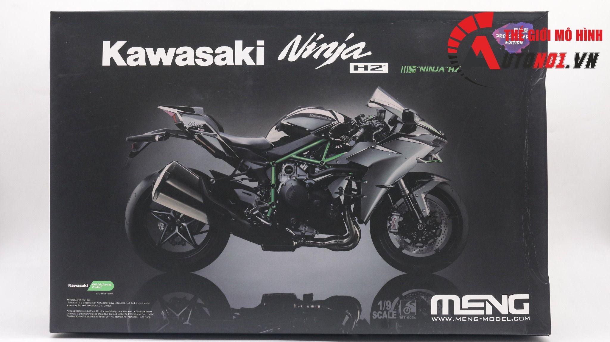  Mô hình kit mô tô Kawasaki H2 đã sơn sẵn 1:9 Meng 5589H 