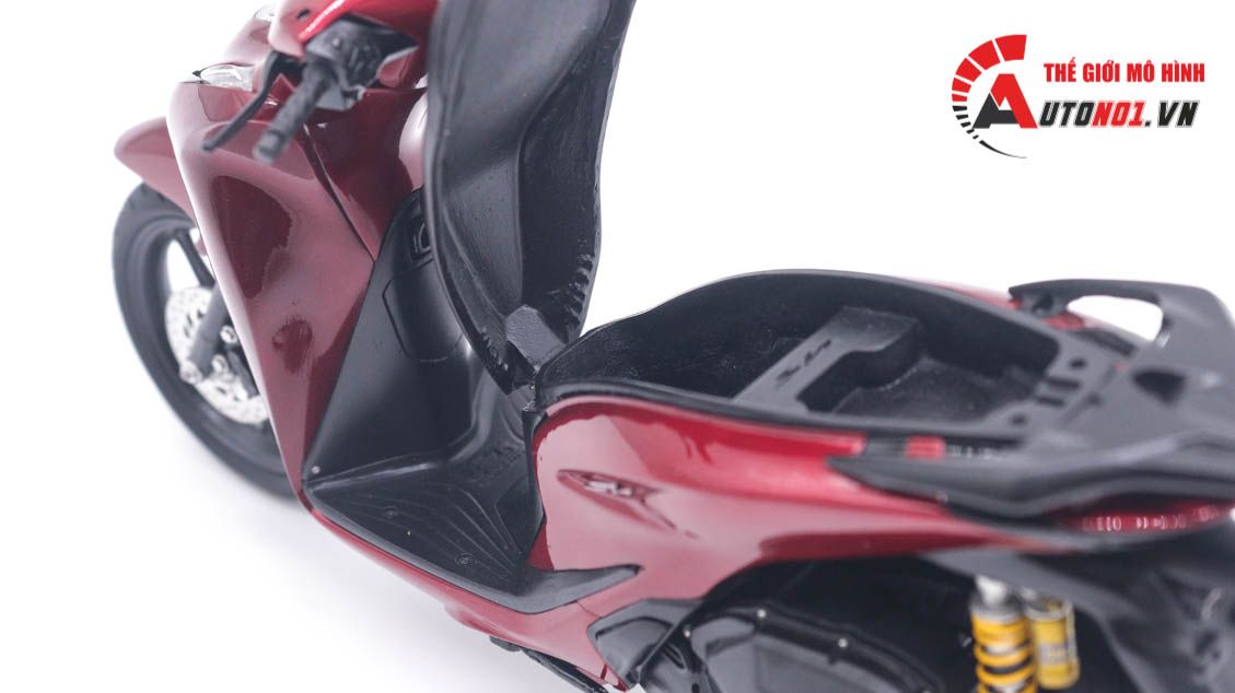 Mô hình xe Honda SH 2020 màu đỏ mậm tỉ lệ 1:12 Autono1 D250G