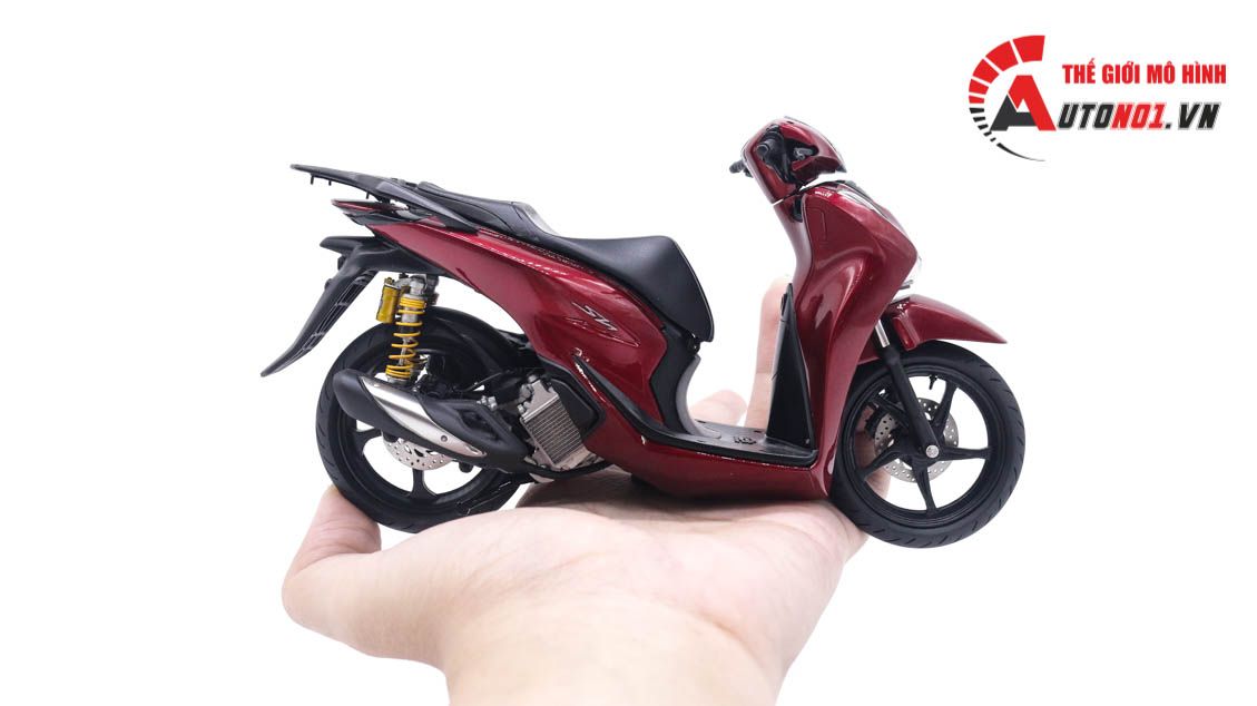 Mô hình xe Honda SH 2020 màu đỏ mậm tỉ lệ 1:12 Autono1 D250G