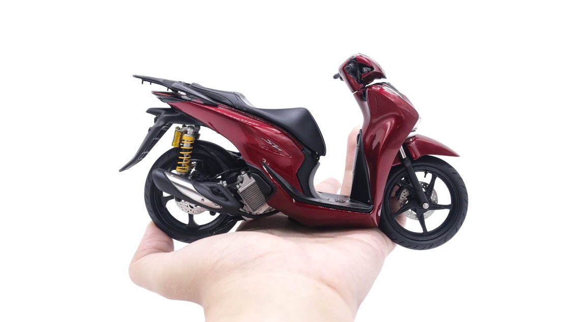 Mô hình xe Honda SH 2020 màu đỏ mậm tỉ lệ 1:12 Autono1 D250G
