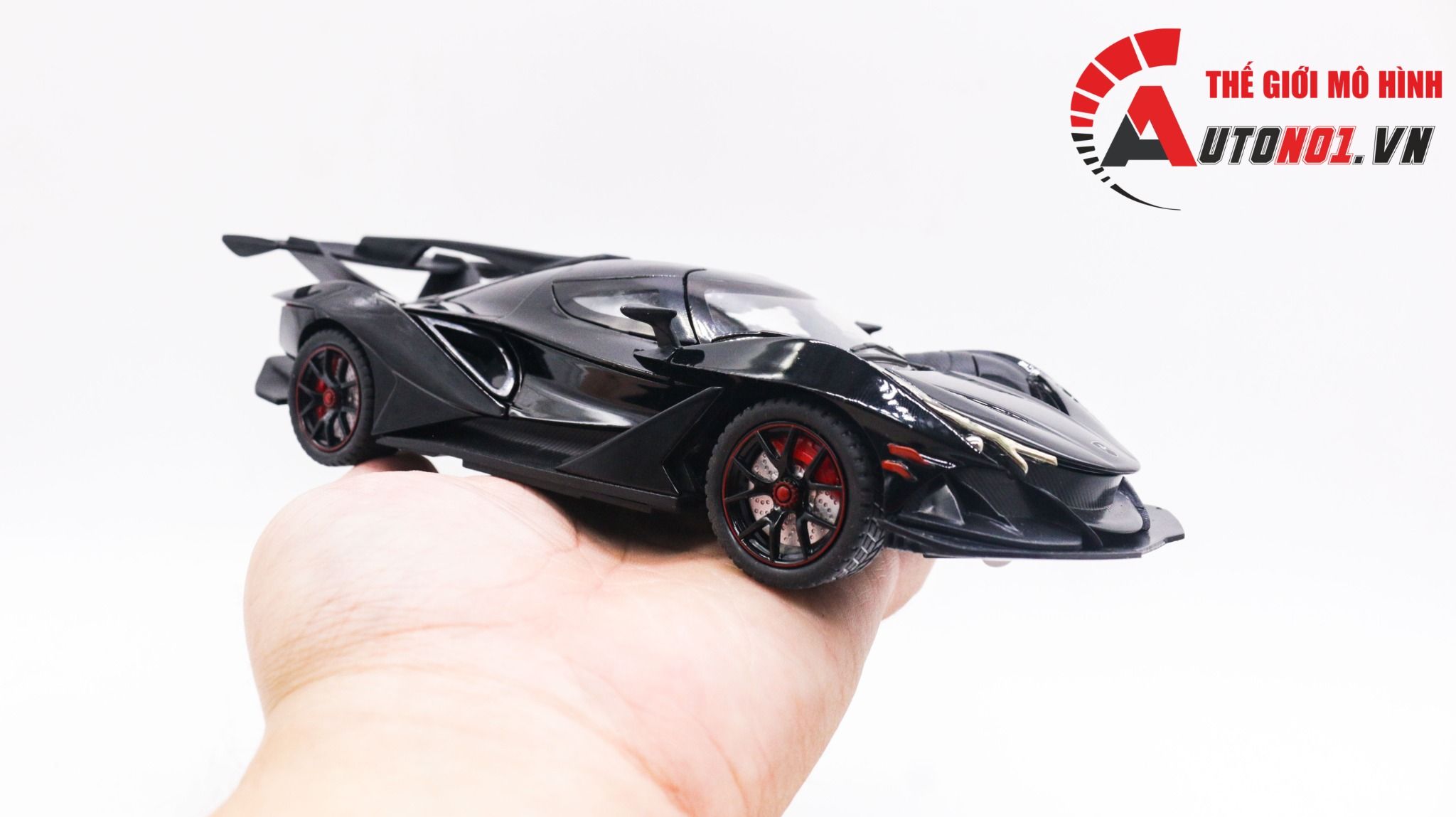 Mô hình xe Apollo IE tỉ lệ 1:24 full open, đánh lái được, có đèn và âm thanh Chezhi OT268
