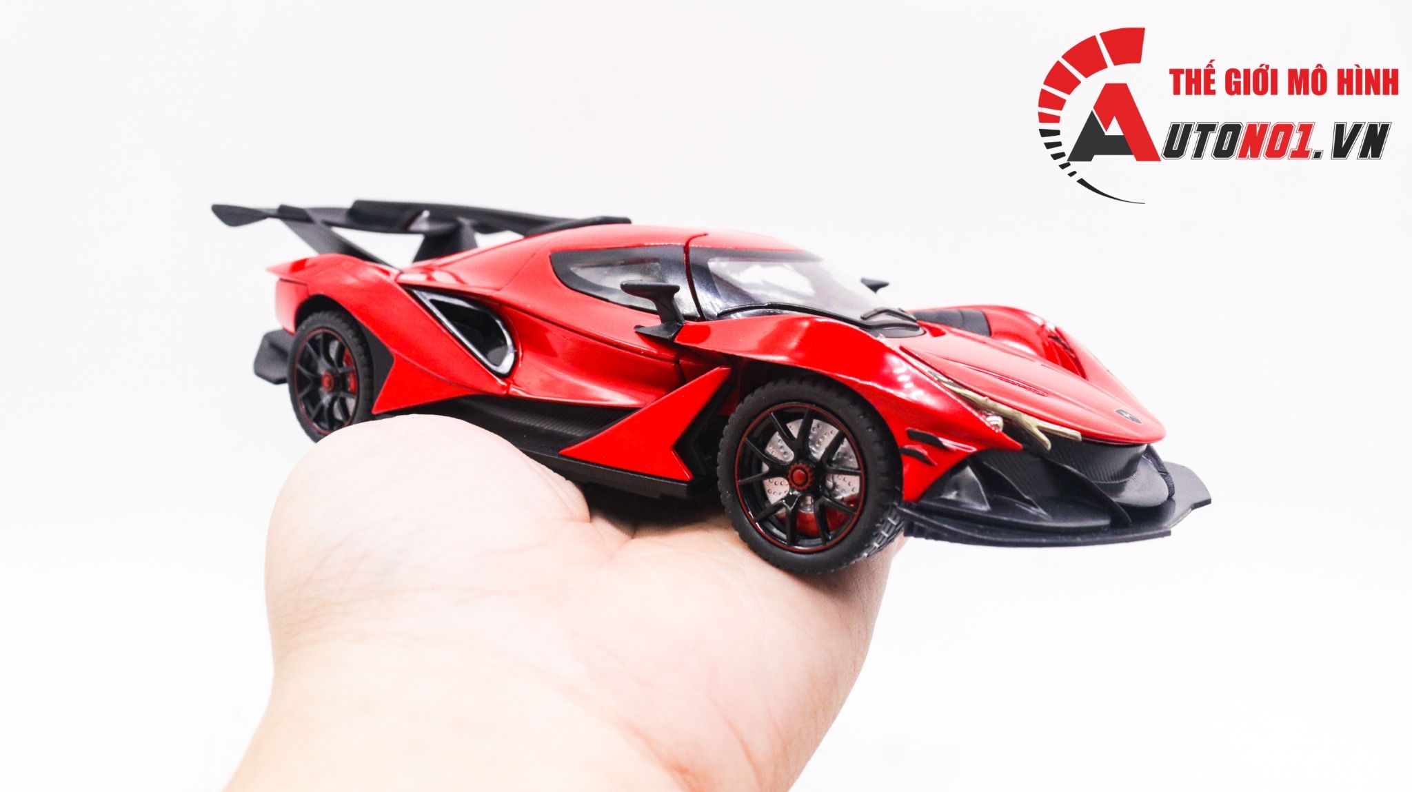 Mô hình xe Apollo IE tỉ lệ 1:24 full open, đánh lái được, có đèn và âm thanh Chezhi OT268