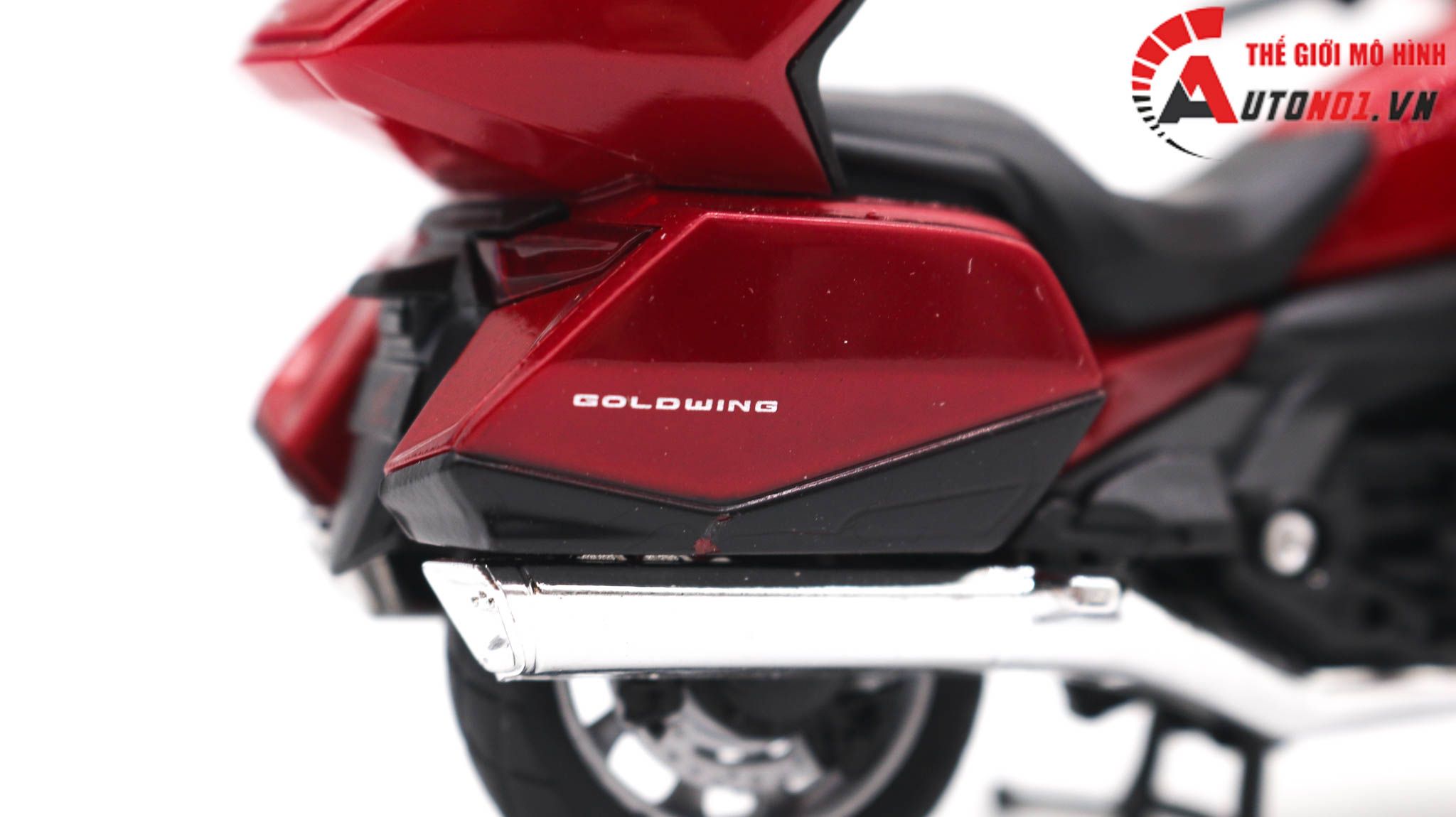 Mô hình xe Honda Goldwing 2020 red 1:18 Welly 3543