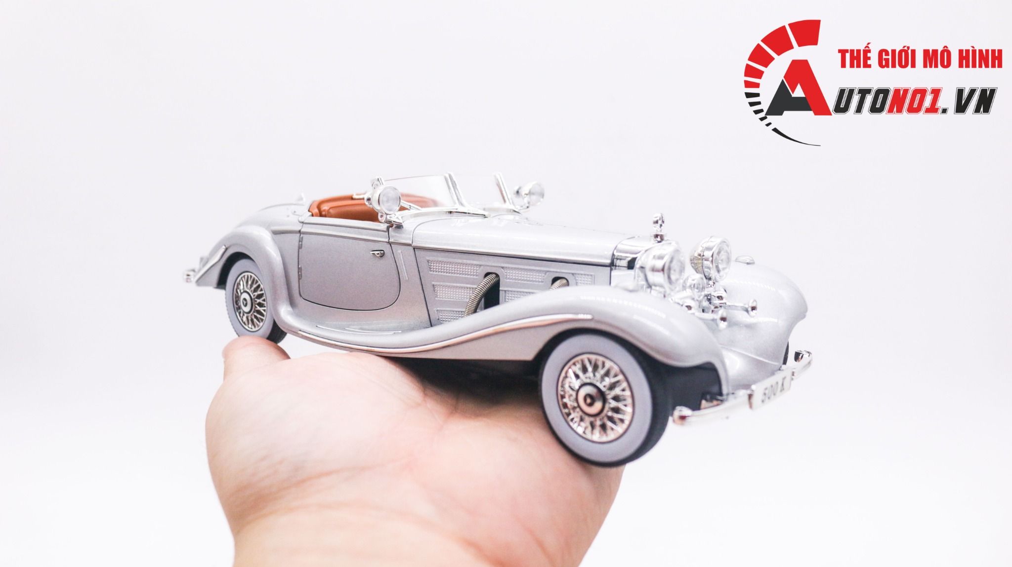  Mô hình xe ô tô Mercedes- Benz 500K tỉ lệ 1:24 Jinglifang OT286 