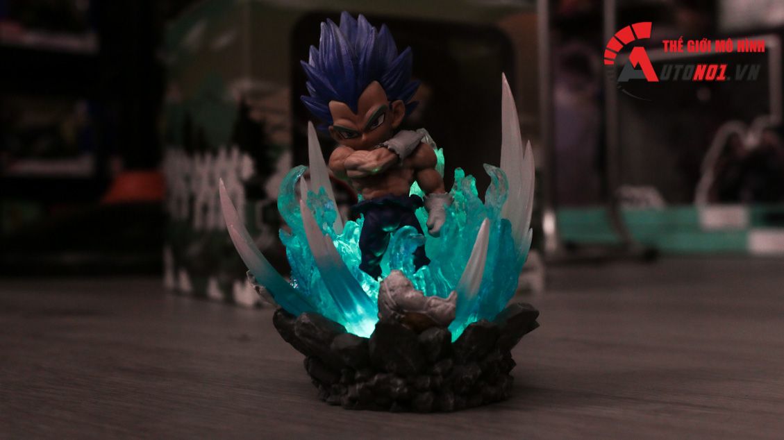 Mô hình nhân vật Dragonball Vegeta super saiyan blue có đèn 11cm FG226