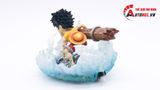  Mô hình nhân vật Onepiece Luffy cầm cột thuyền trên nước có đèn 13cm FG200 