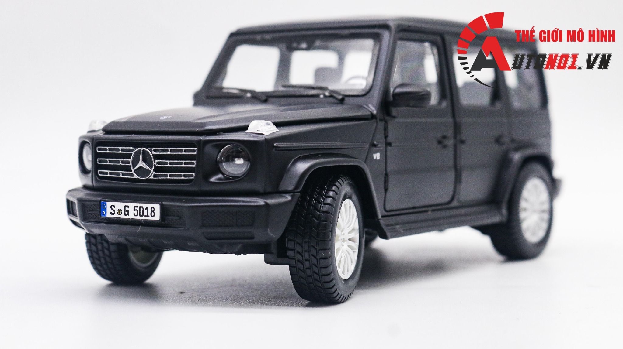  Mô hình xe Mercedes Benz G Class G500 2019 đánh lái được full open 1:25 Maisto 7994 