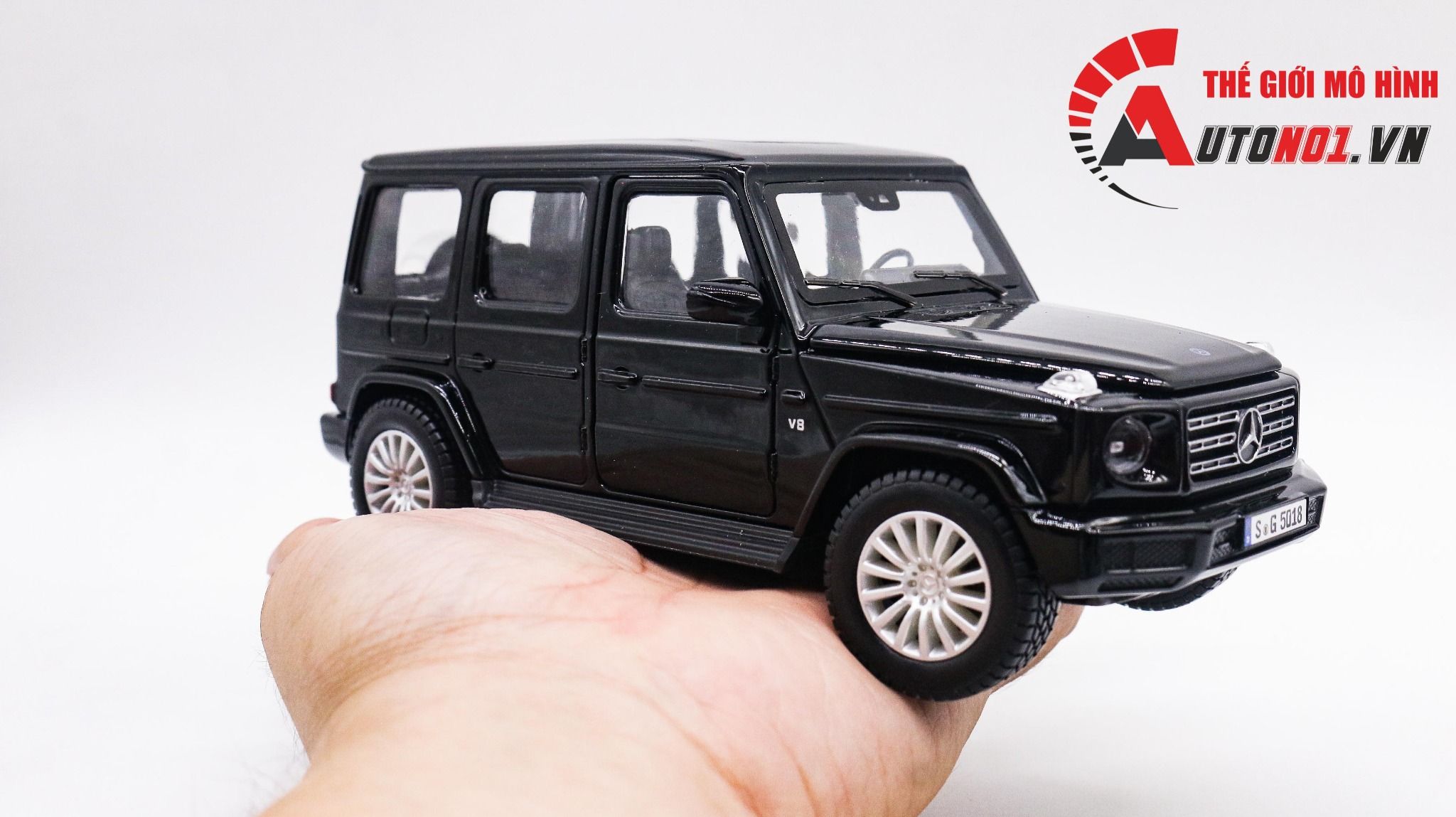  Mô hình xe Mercedes Benz G Class G500 2019 đánh lái được full open 1:25 Maisto 7994 