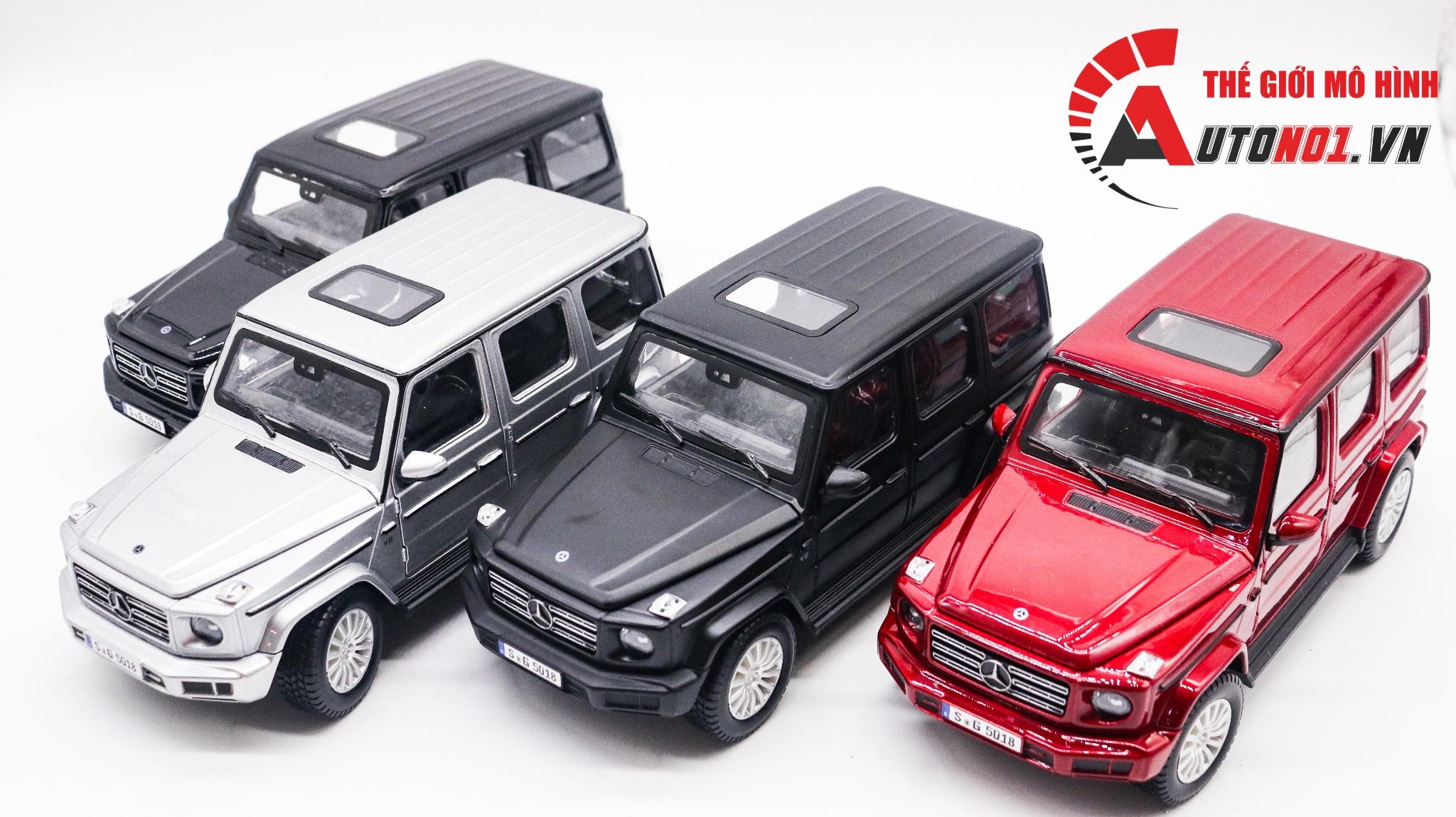  Mô hình xe Mercedes Benz G Class G500 2019 đánh lái được full open 1:25 Maisto 7994 