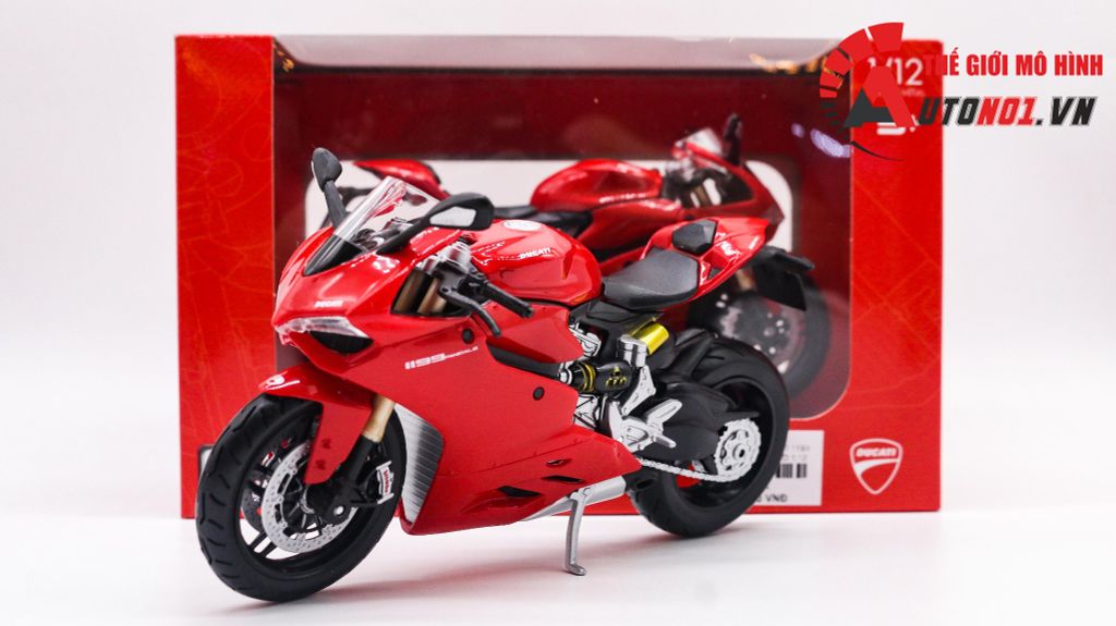 MÔ HÌNH XE DUCATI 1199 PANIGALE 2011 RED 1:12 MAISTO 2222