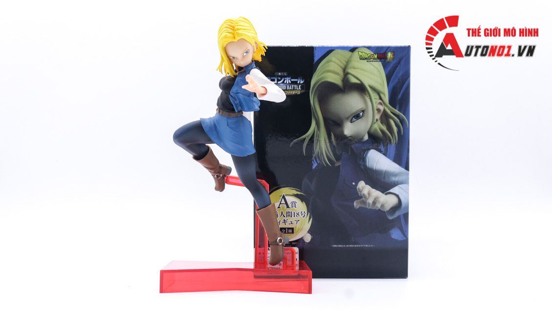  Mô hình nhân vật Dragonball Android 18 16cm đế clear FG230 