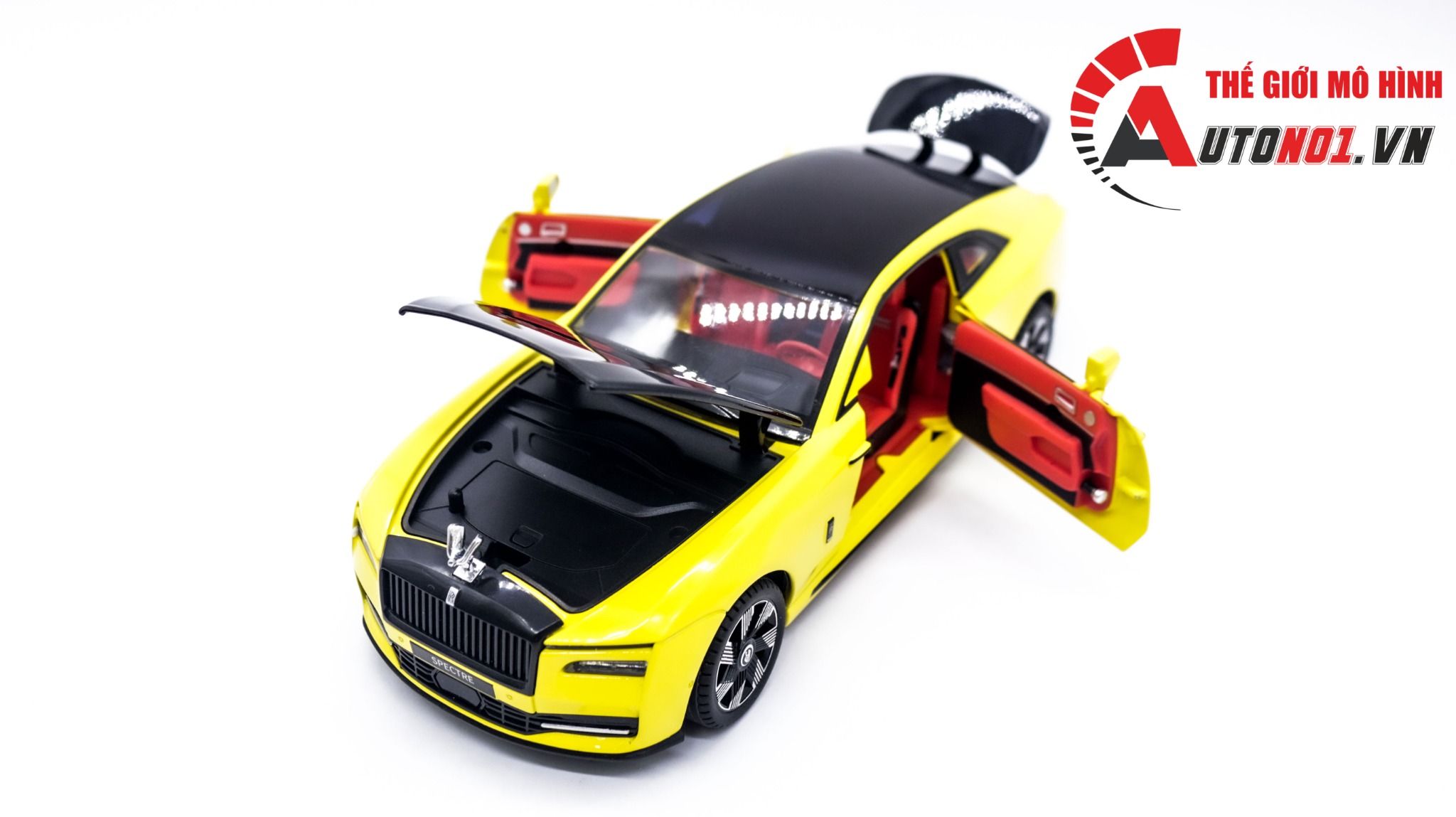 Mô hinh xe Rolls Royce Spectre full open - đánh lái được tỉ lệ 1:24 Newao OT312