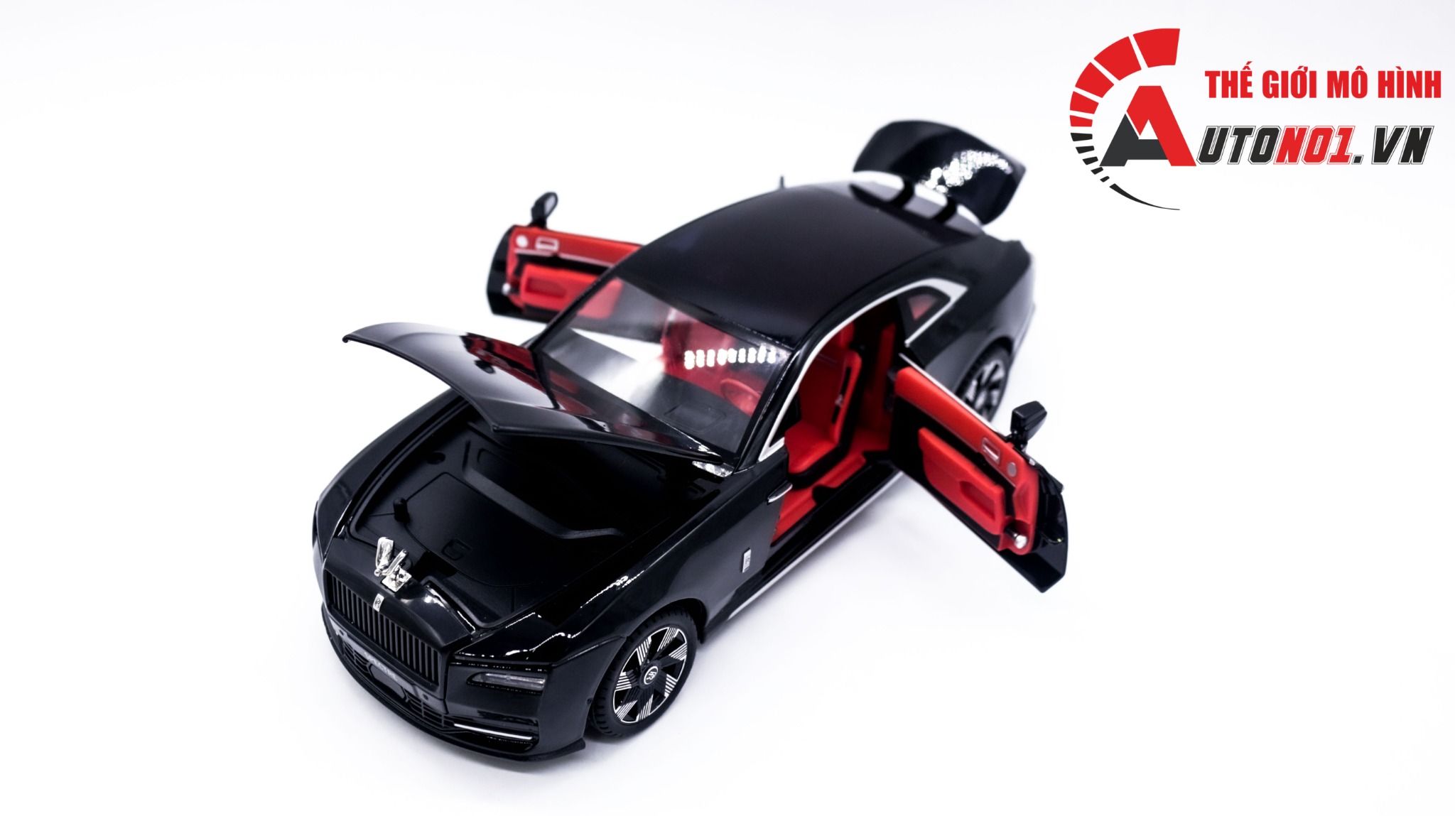 Mô hinh xe Rolls Royce Spectre full open - đánh lái được tỉ lệ 1:24 Newao OT312