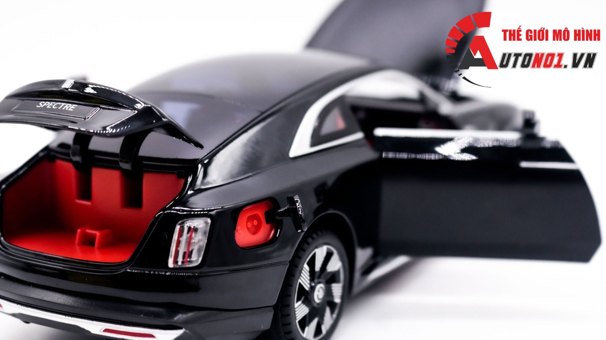 Mô hinh xe Rolls Royce Spectre full open - đánh lái được tỉ lệ 1:24 Newao OT312
