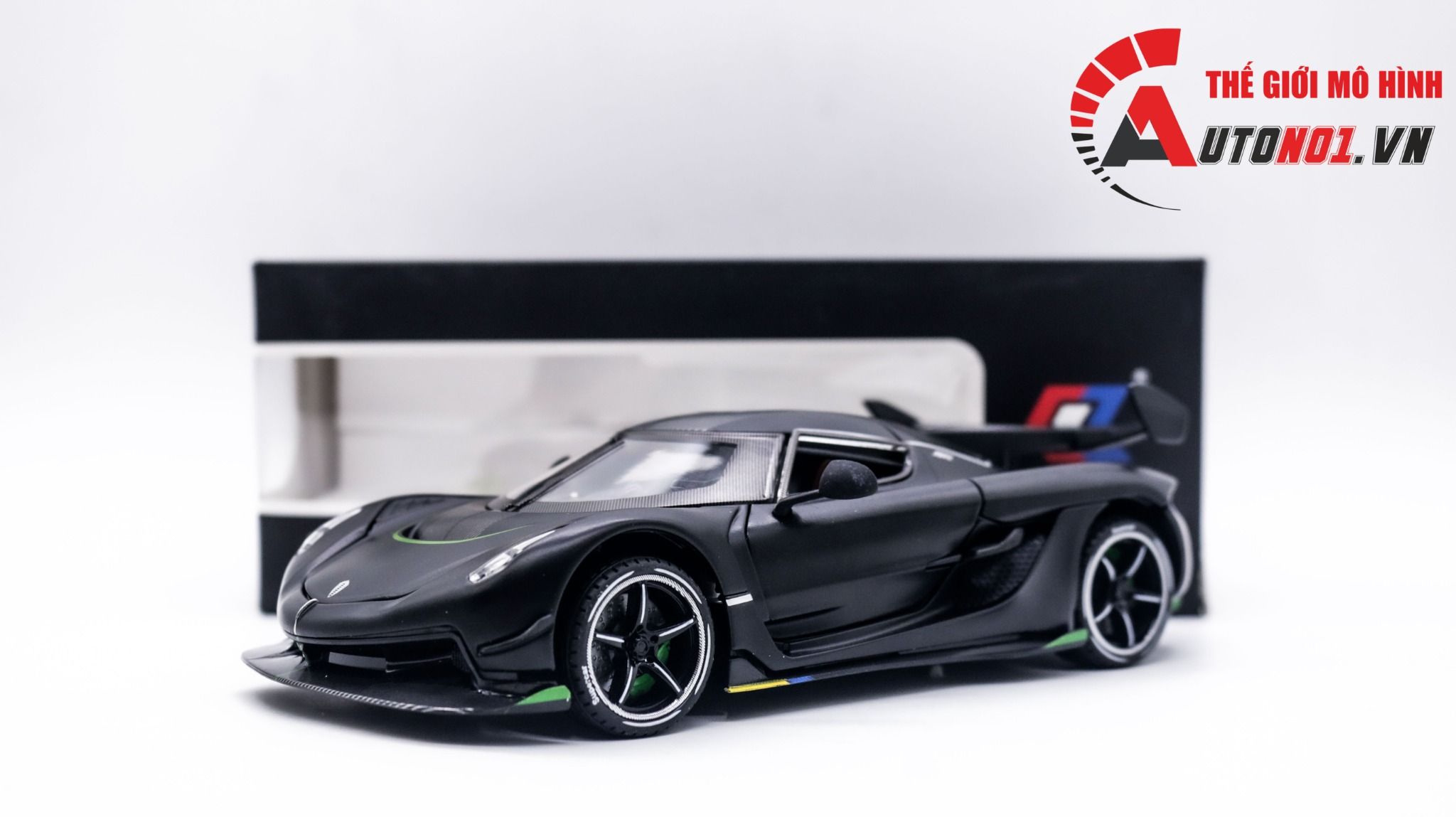  Mô hình xe Koenigsegg Jesko tỉ lệ 1:24 full open có đèn - âm thanh Chezhi OT291 