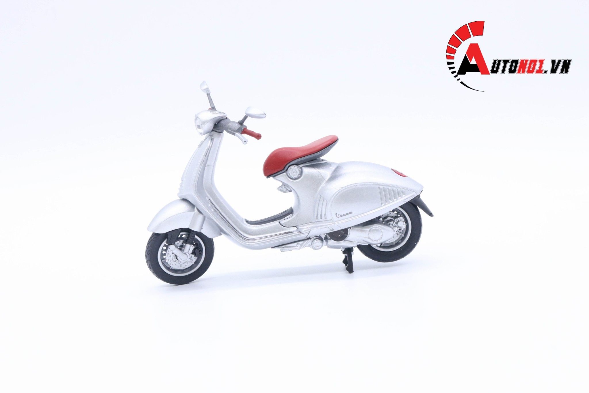  Mô hình xe Vespa 946 2014 silver 1:18 Welly MT078G 