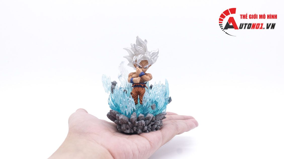 Mô hình nhân vật Dragonball Songoku super saiyan white bản năng vô cực 11 cm FG227