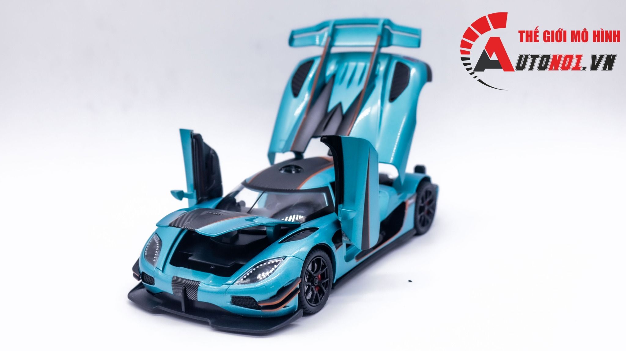 Mô hình xe ô tô Koenigsegg One:1 mở full open - đánh lái được tỉ lệ 1:24 Newao OT313