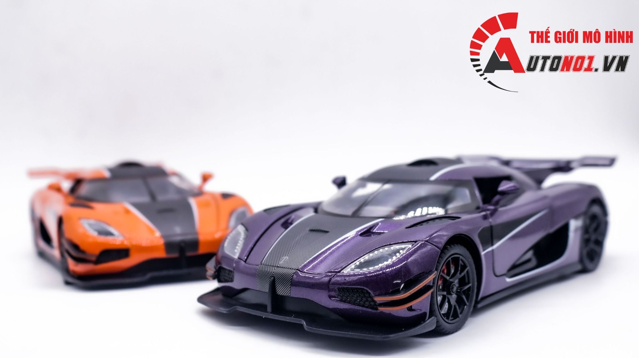 Mô hình xe ô tô Koenigsegg One:1 mở full open - đánh lái được tỉ lệ 1:24 Newao OT313
