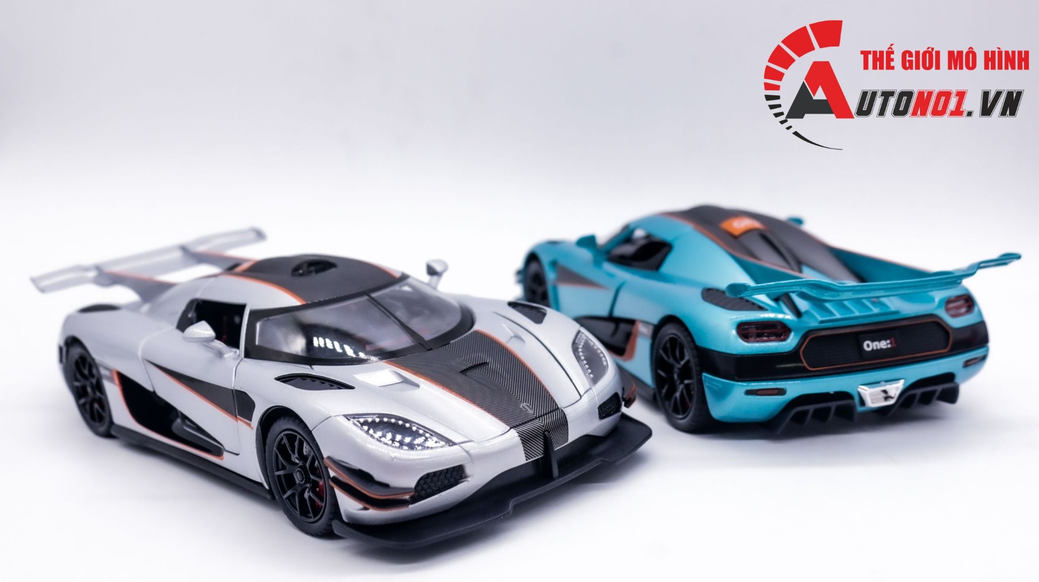 Mô hình xe ô tô Koenigsegg One:1 mở full open - đánh lái được tỉ lệ 1:24 Newao OT313