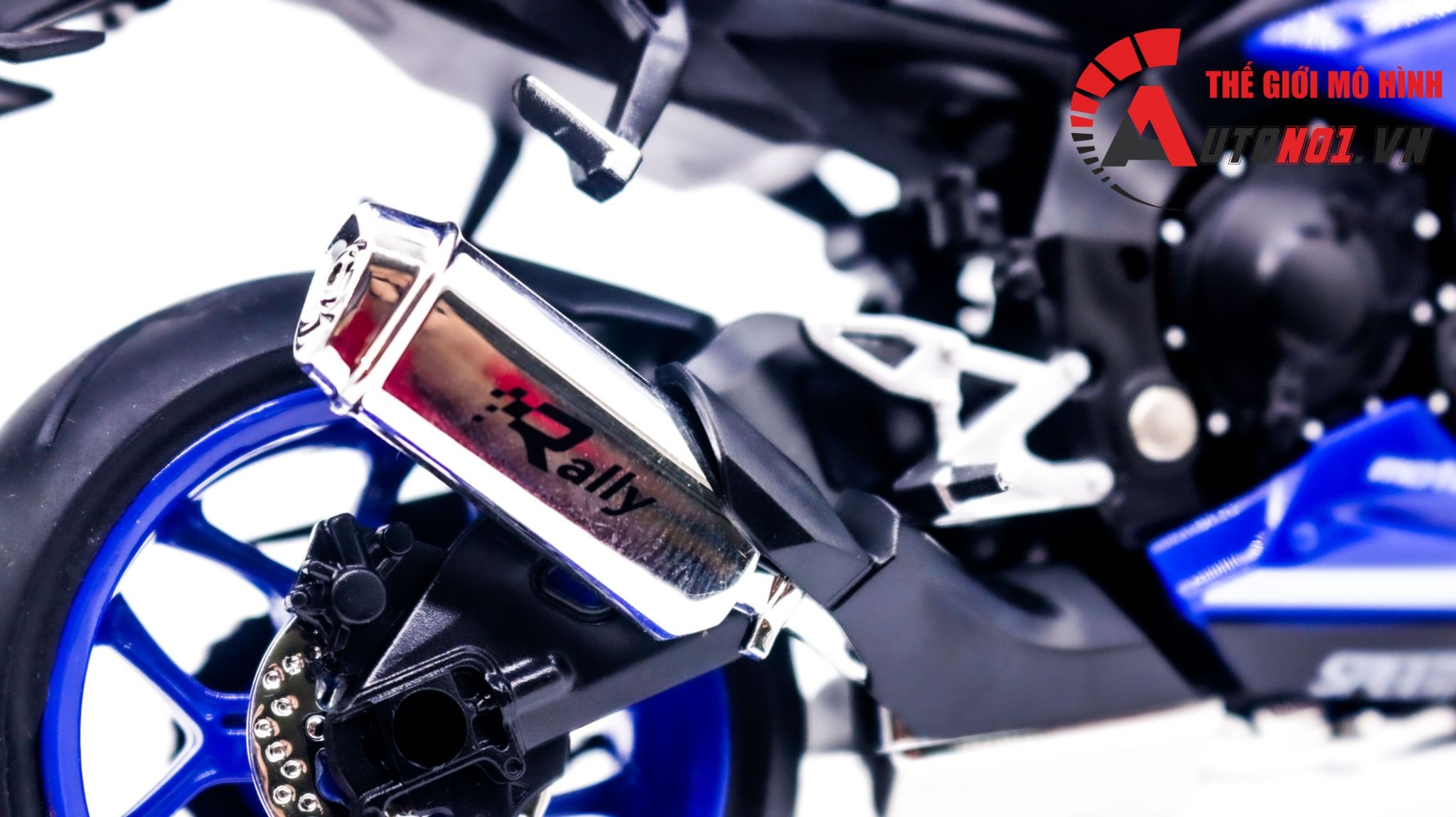 Mô hình xe Yamaha R1M Blue WSBK tỉ lệ 1:12 Jiaye Model MT057