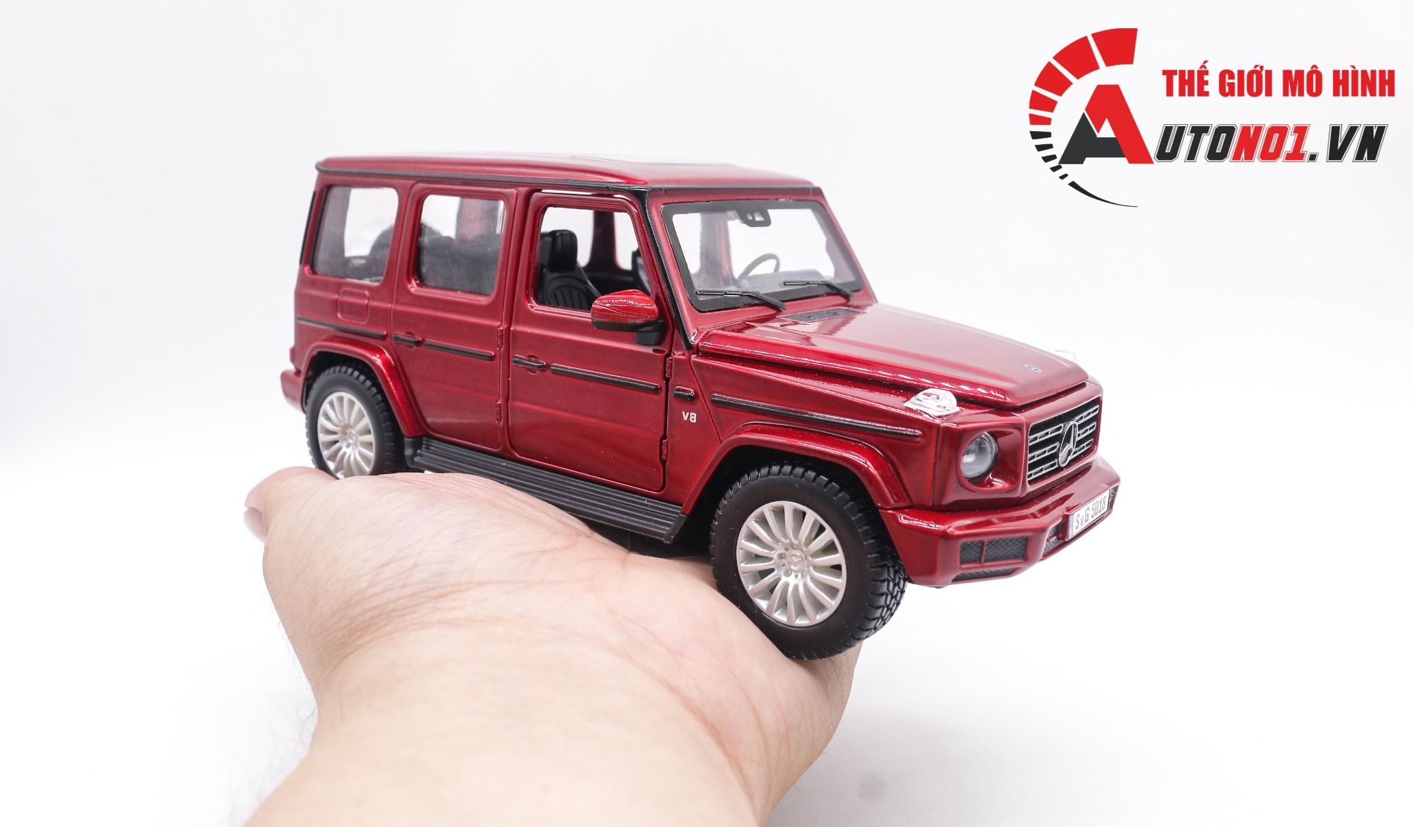  Mô hình xe Mercedes Benz G Class G500 2019 đánh lái được full open 1:25 Maisto 7994 