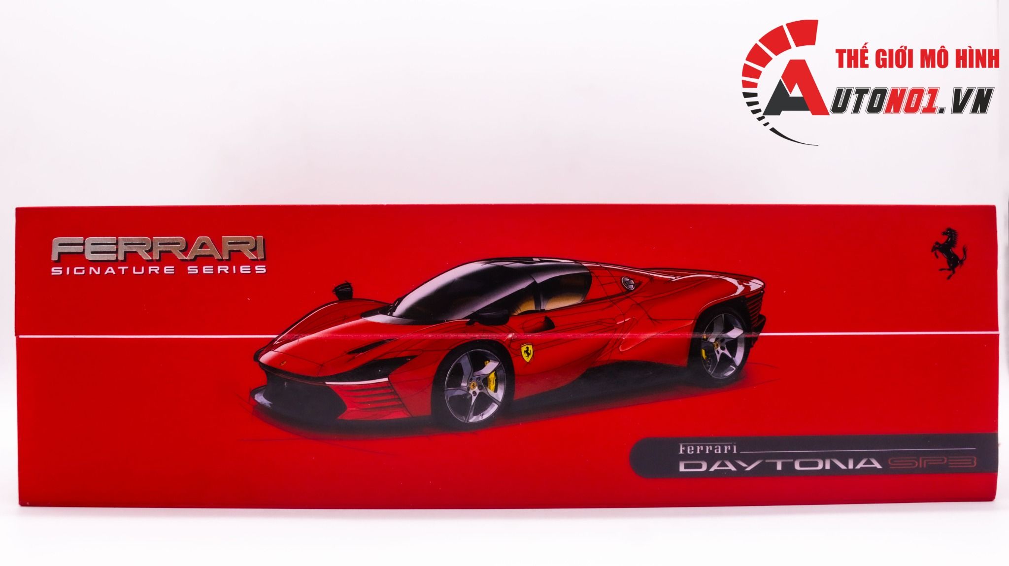 Mô hình xe Ferrari Daytona SP3 Signature red full open tỉ lệ 1:18 Bburago 18-16912 RD OT316