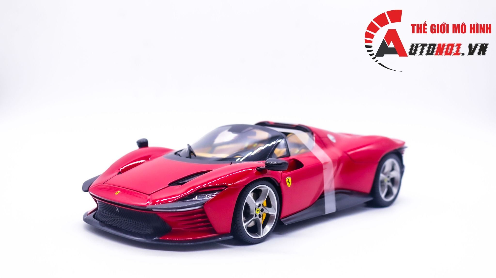 Mô hình xe Ferrari Daytona SP3 Signature red full open tỉ lệ 1:18 Bburago 18-16912 RD OT316