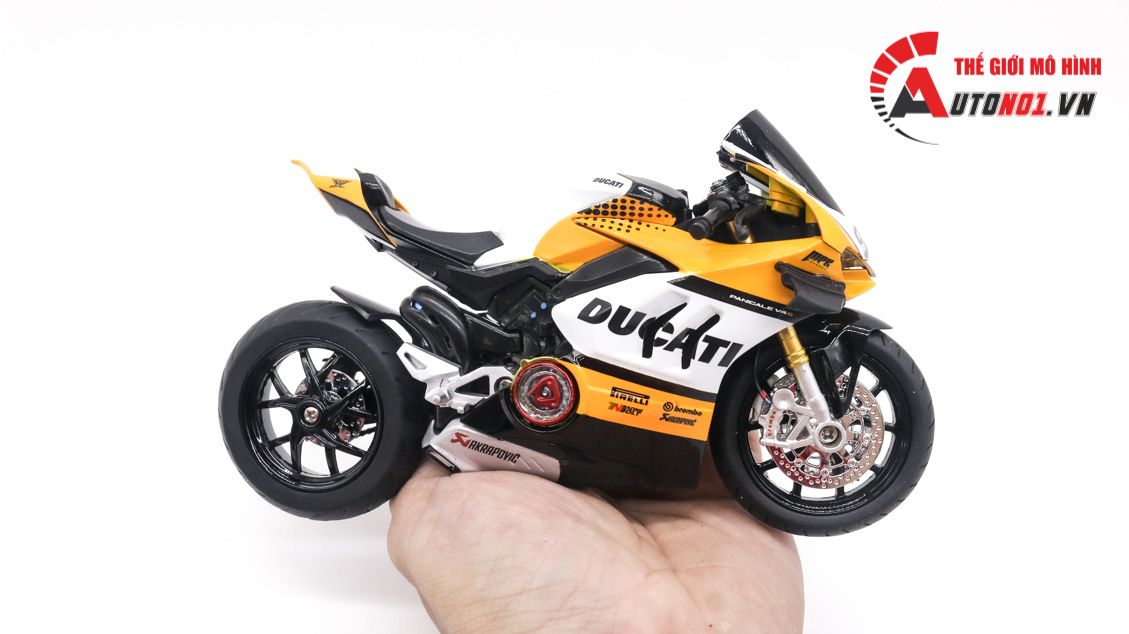  Mô hình xe độ Ducati panigale V4S Mpr Concept độ nồi tỉ lệ 1:12 Autono1 D223L 