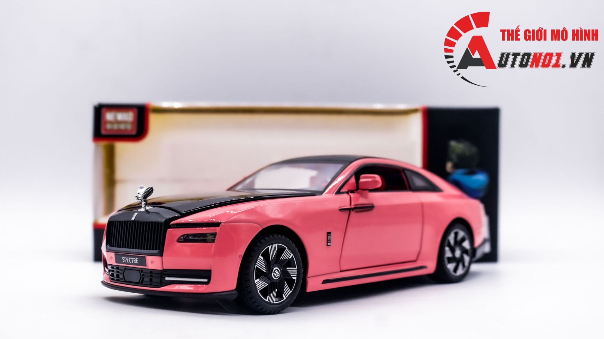 Mô hinh xe Rolls Royce Spectre full open - đánh lái được tỉ lệ 1:24 Newao OT312