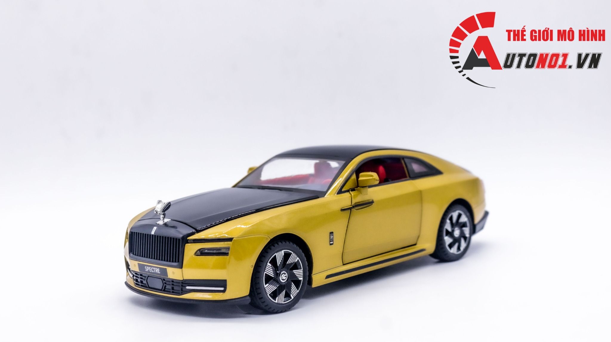 Mô hinh xe Rolls Royce Spectre full open - đánh lái được tỉ lệ 1:24 Newao OT312
