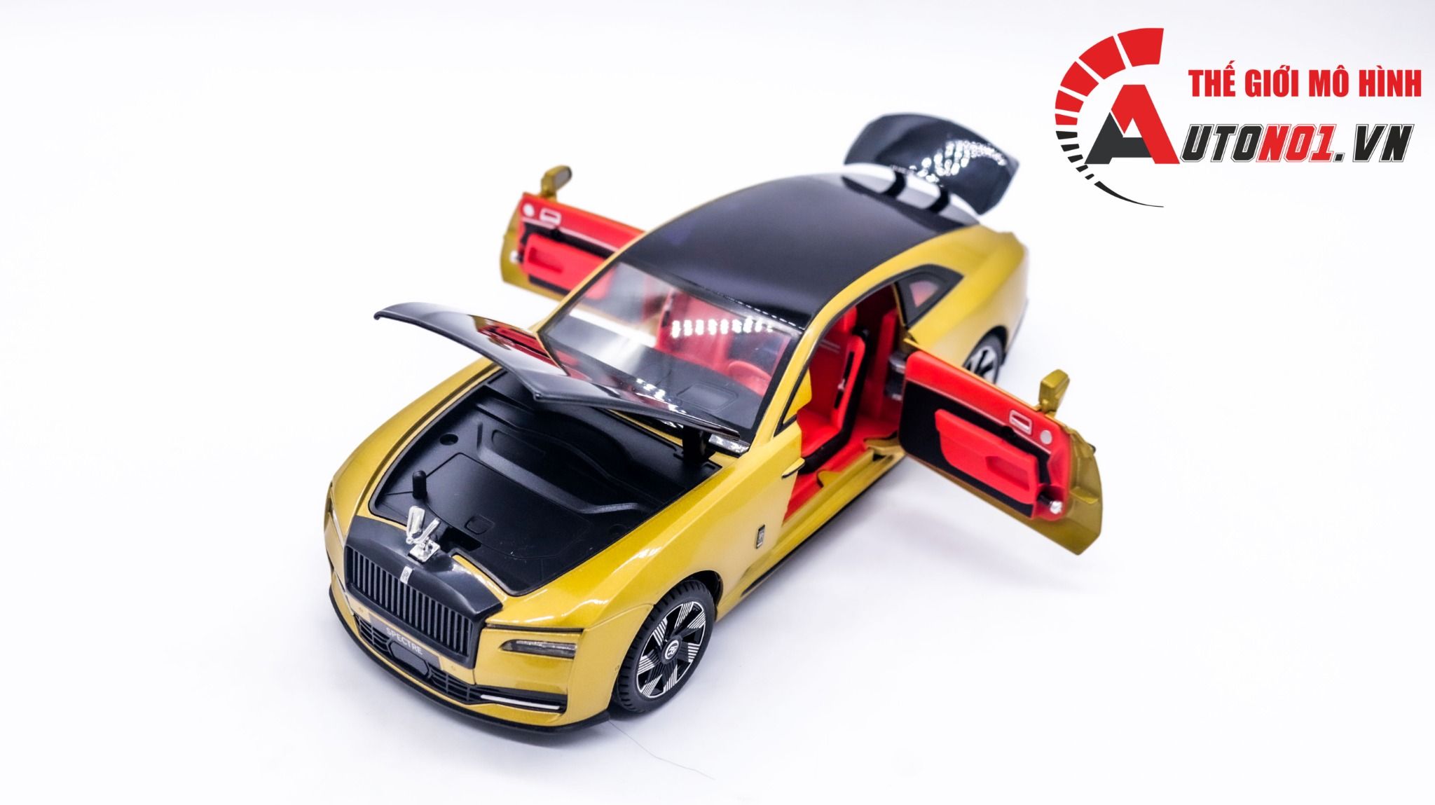 Mô hinh xe Rolls Royce Spectre full open - đánh lái được tỉ lệ 1:24 Newao OT312