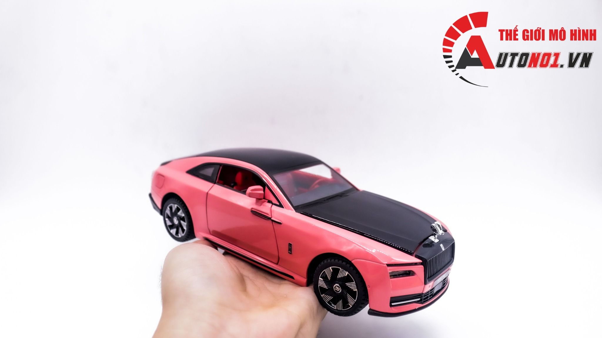 Mô hinh xe Rolls Royce Spectre full open - đánh lái được tỉ lệ 1:24 Newao OT312