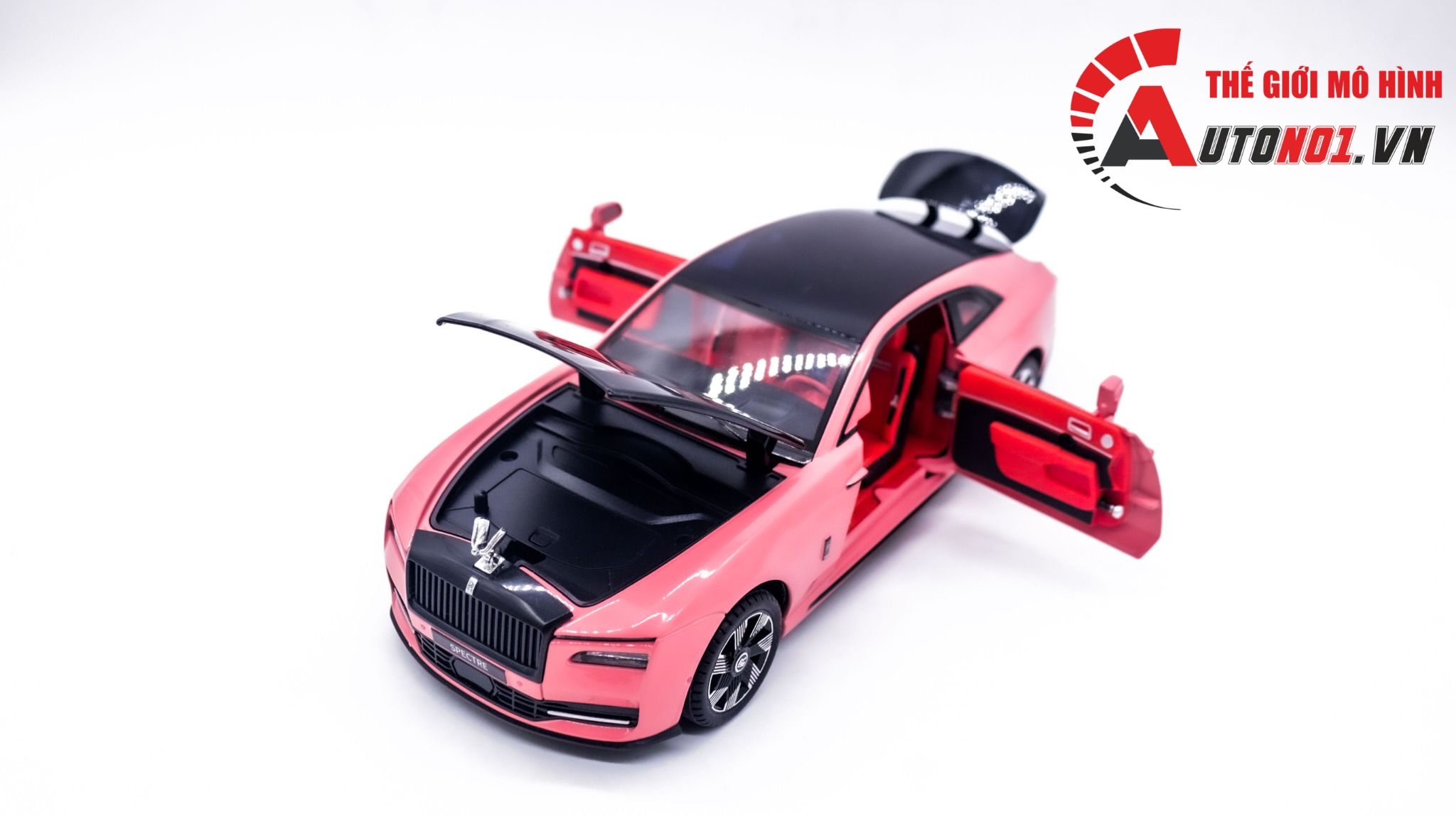 Mô hinh xe Rolls Royce Spectre full open - đánh lái được tỉ lệ 1:24 Newao OT312
