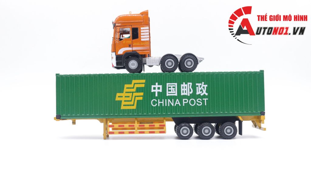 MÔ HÌNH XE CONTAINER CHỞ HÀNG 1:50 JINGBANG 7877A