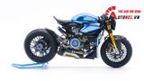  Mô hình xe cao cấp Ducati 1199 Panigale Cafe Racer blue cao cấp nồi khô ghi đông mâm căm 1:12 Tamiya D201 