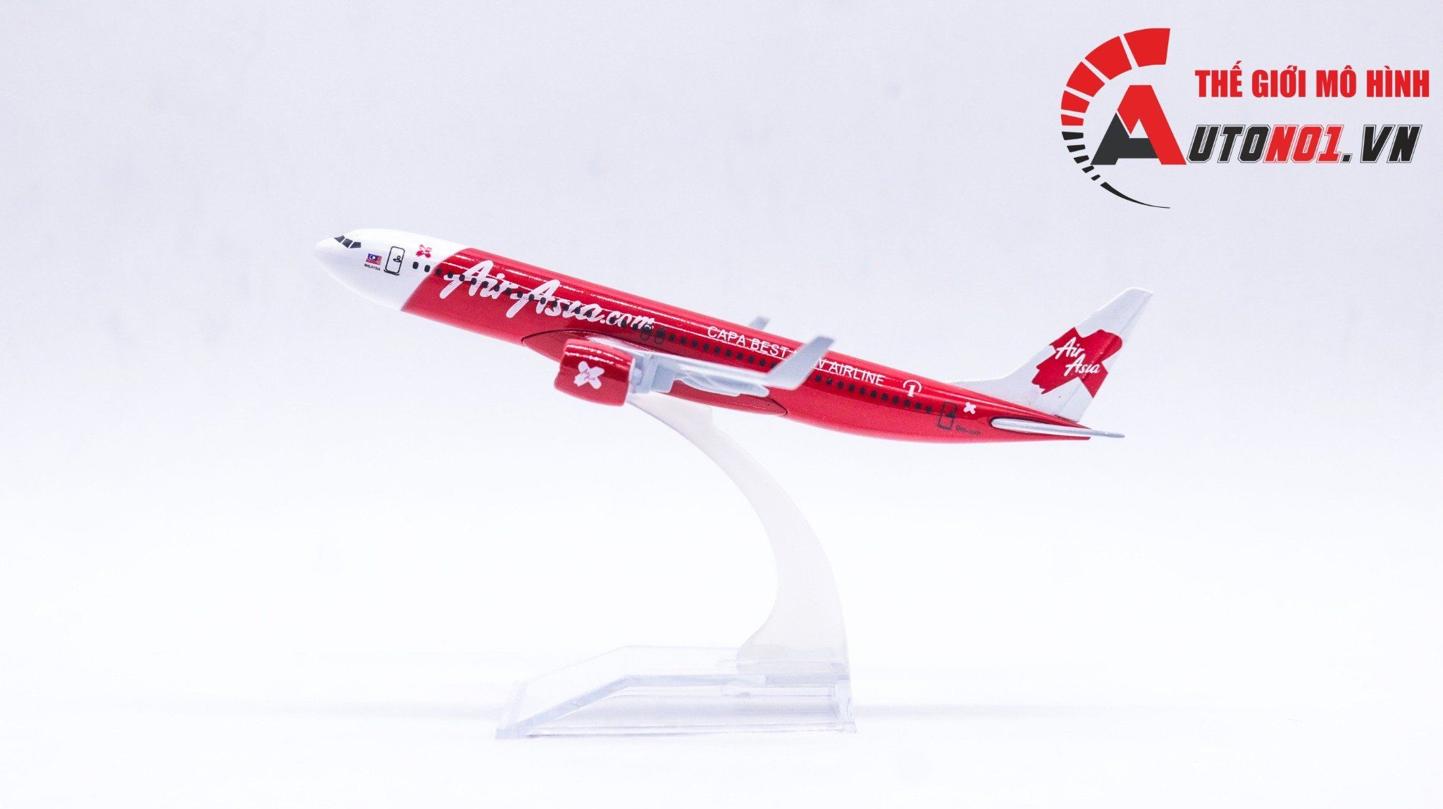 Mô hình máy bay Air Asia.com Boeing B737 16cm MB16047