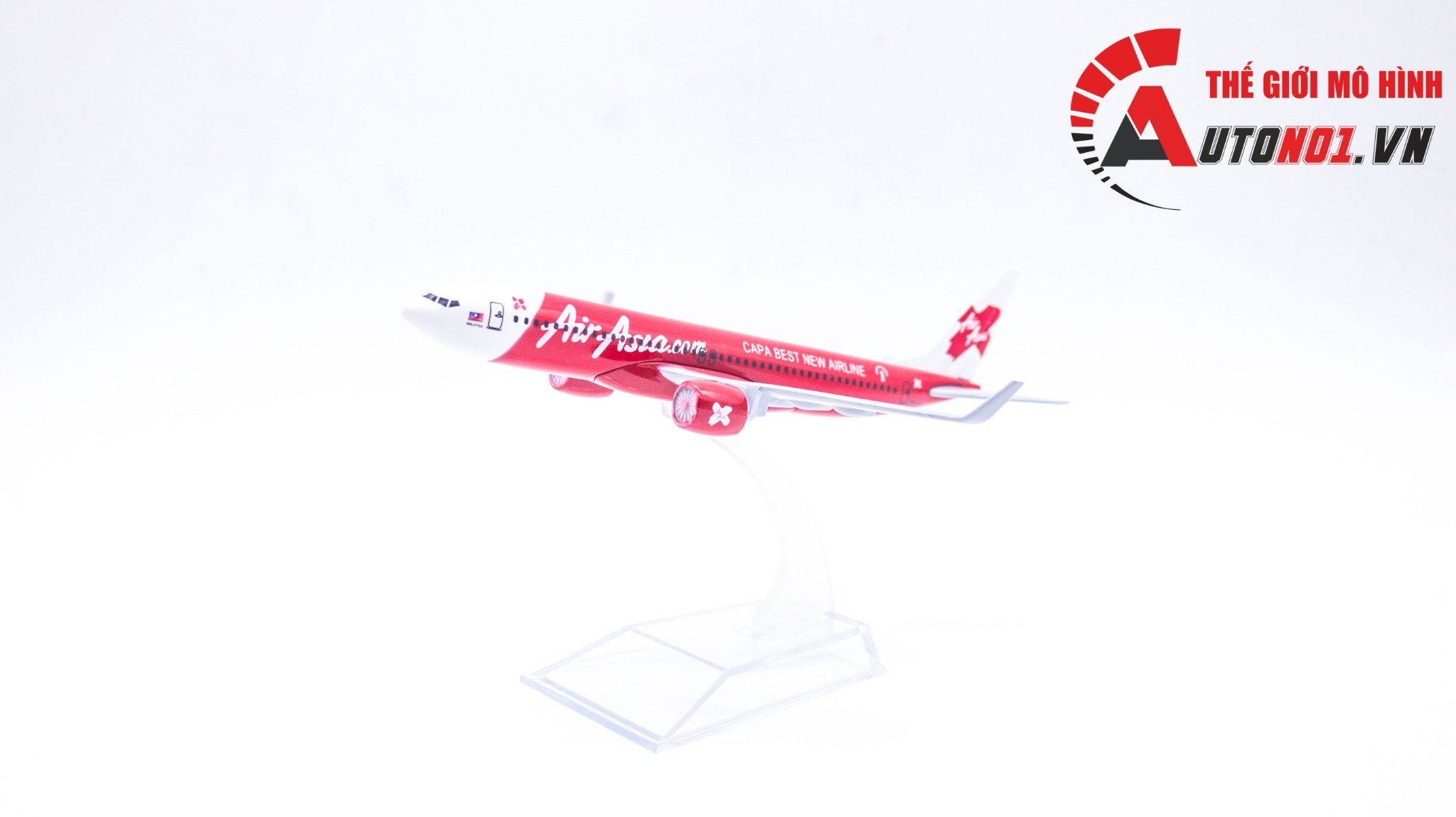 Mô hình máy bay Air Asia.com Boeing B737 16cm MB16047