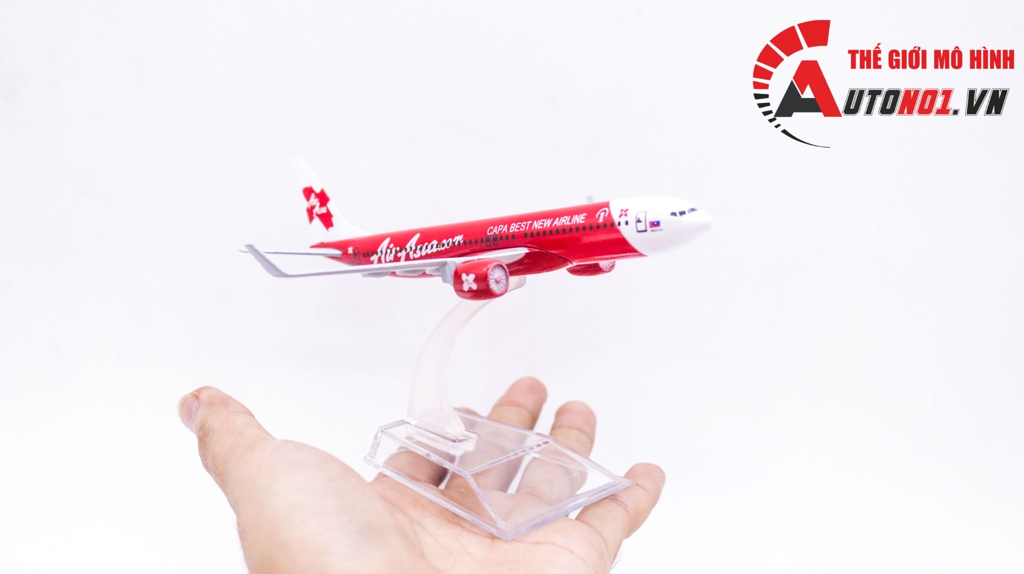 Mô hình máy bay Air Asia.com Boeing B737 16cm MB16047