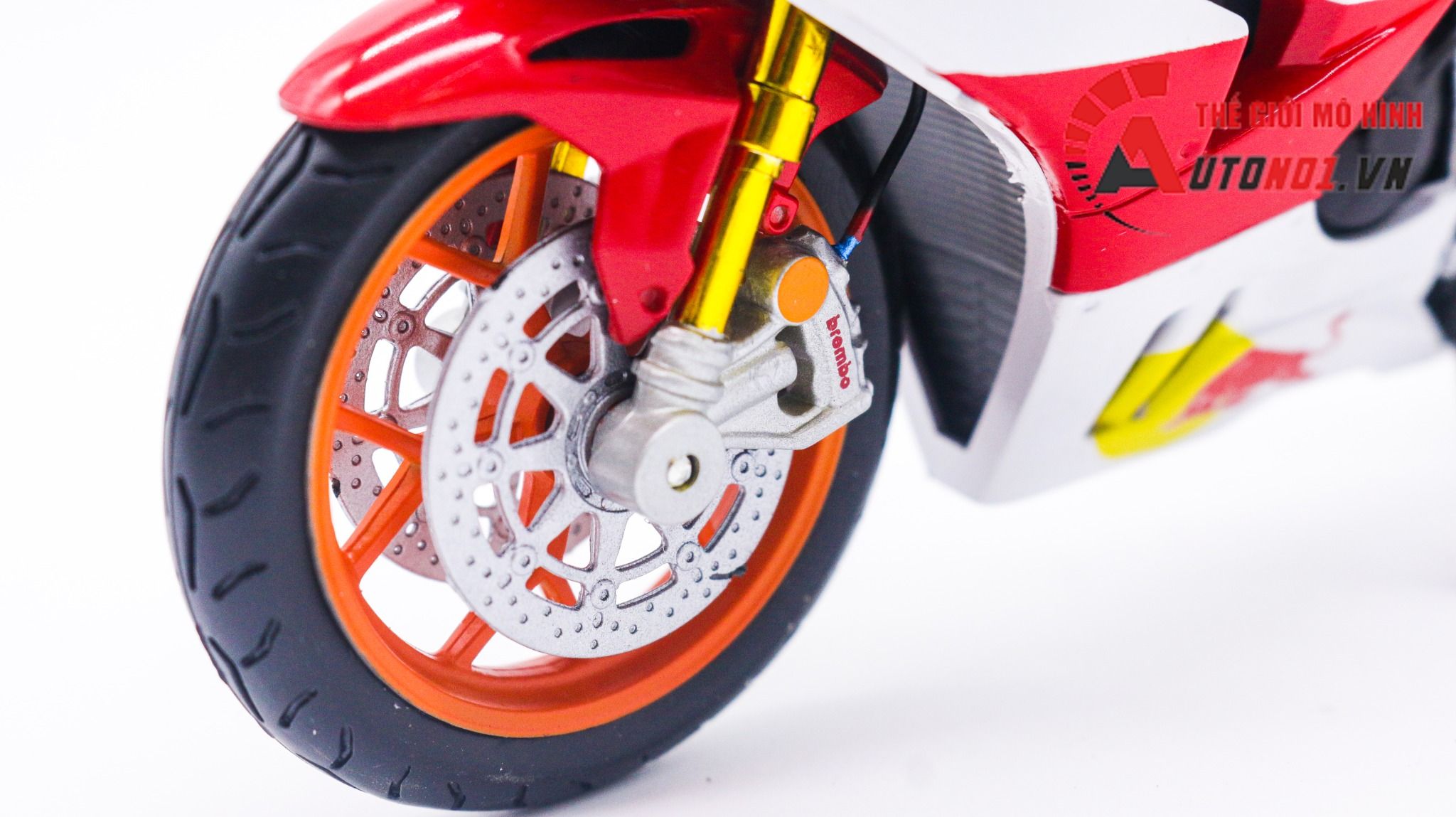 Mô hình xe độ Honda CBR1000RR custom Repsol độ pô akrapovic tỉ lệ 1:12 Autono1 D241D