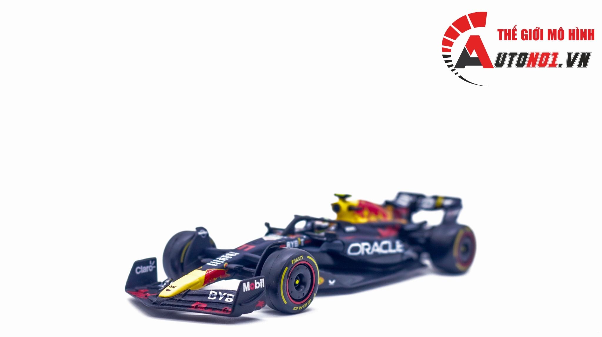 Mô hình xe đua F1 Formula Honda Red bull 2023 RB19 hộp mica có figure tỉ lệ 1:43 Bburago 18-38083 OT321