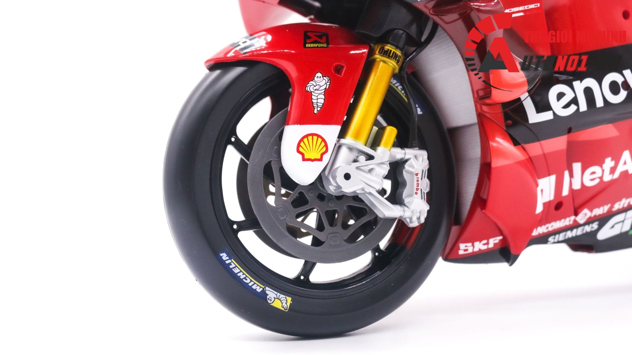 Mô hình xe mô tô Ducati Lenovo Racing Team 2022 tỉ lệ 1:6 Maisto 32229 MT048