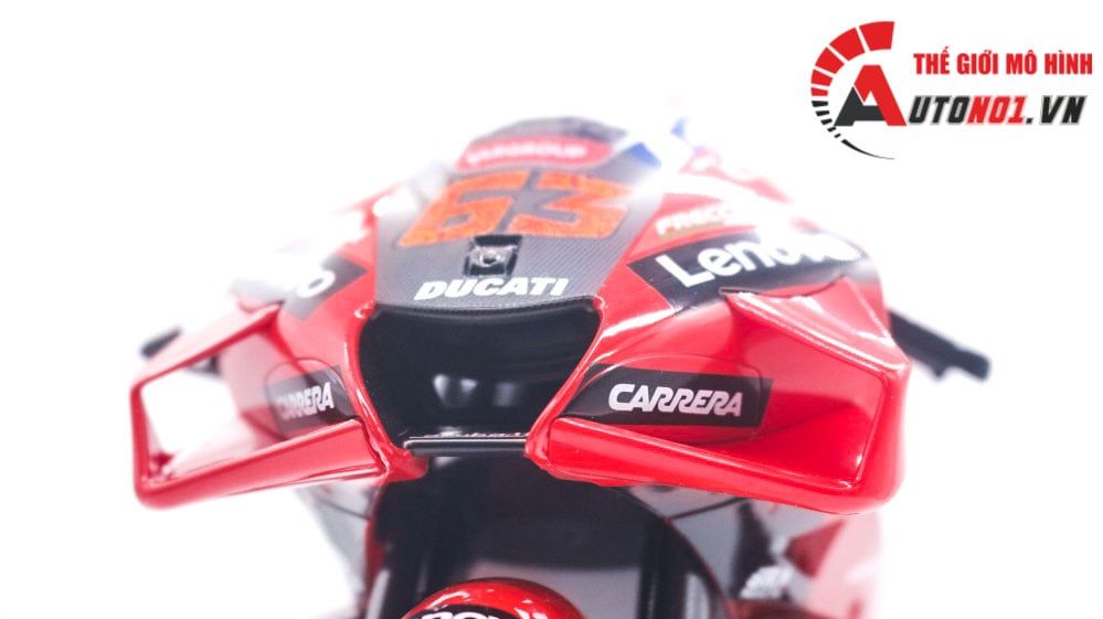Mô hình xe mô tô Ducati Lenovo Racing Team 2022 tỉ lệ 1:6 Maisto 32229 MT048