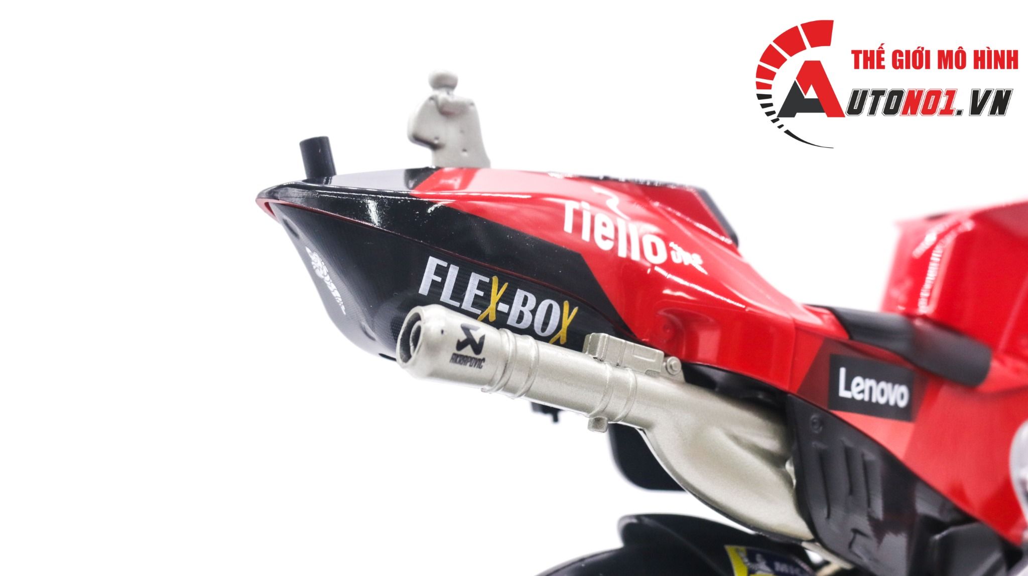 Mô hình xe mô tô Ducati Lenovo Racing Team 2022 tỉ lệ 1:6 Maisto 32229 MT048