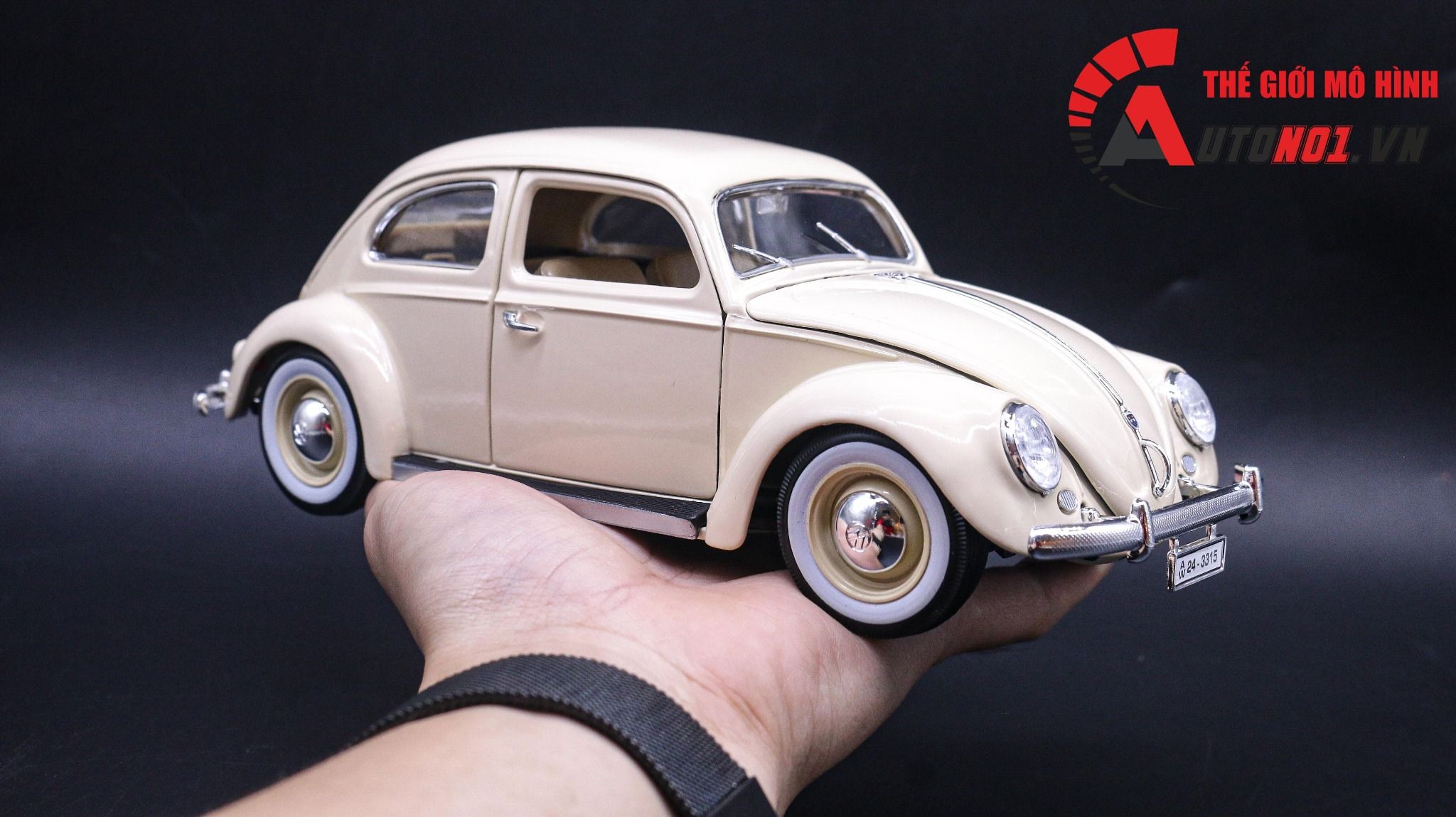  Mô hình xe Volkswagen 1955 Kafer Beetle 1:18 Bburago OT058 