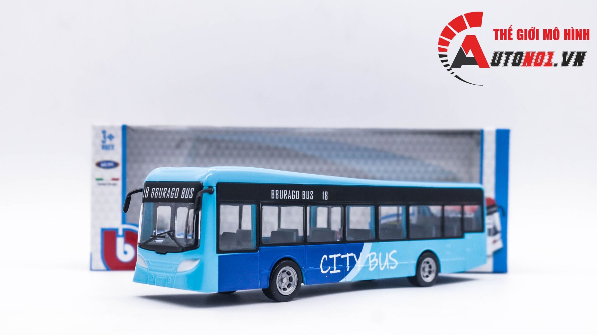  Mô hình xe bus 50 chỗ tỉ lệ 1:50 Bburago OT330 