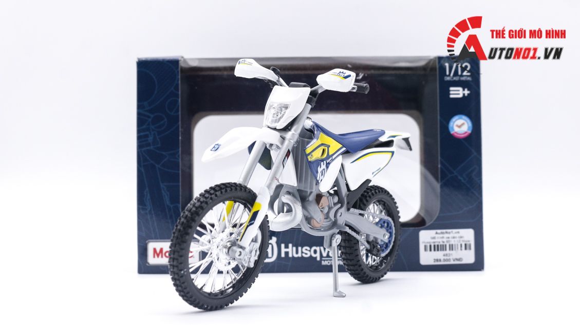  Mô hình xe cào cào Husqvarna fe 501 1:12 Maisto có đế 4831 