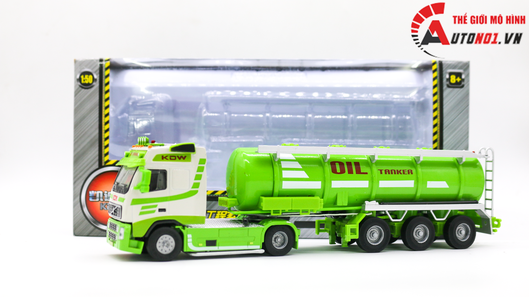  Mô hình xe chở dầu green 1:50 kaidiwei 1393 